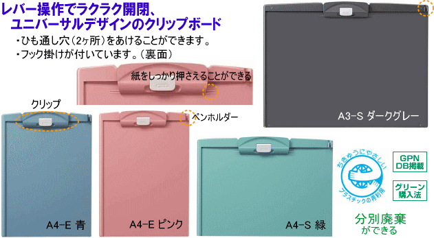 クリップボード・用箋挟