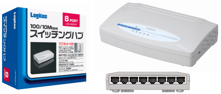 スイッチングハブ LAN-SW08/P